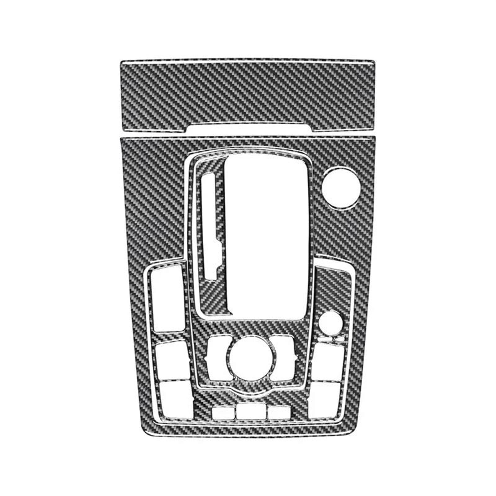 Schalttafelabdeckung Trims Für Q7 2007-2015 Carbon Fiber Getriebe Shift Zigarettenanzünder Panel Dekorative Aufkleber Panel Schutz Rahmen Trim Aufkleber(Style C) von Cvgffs