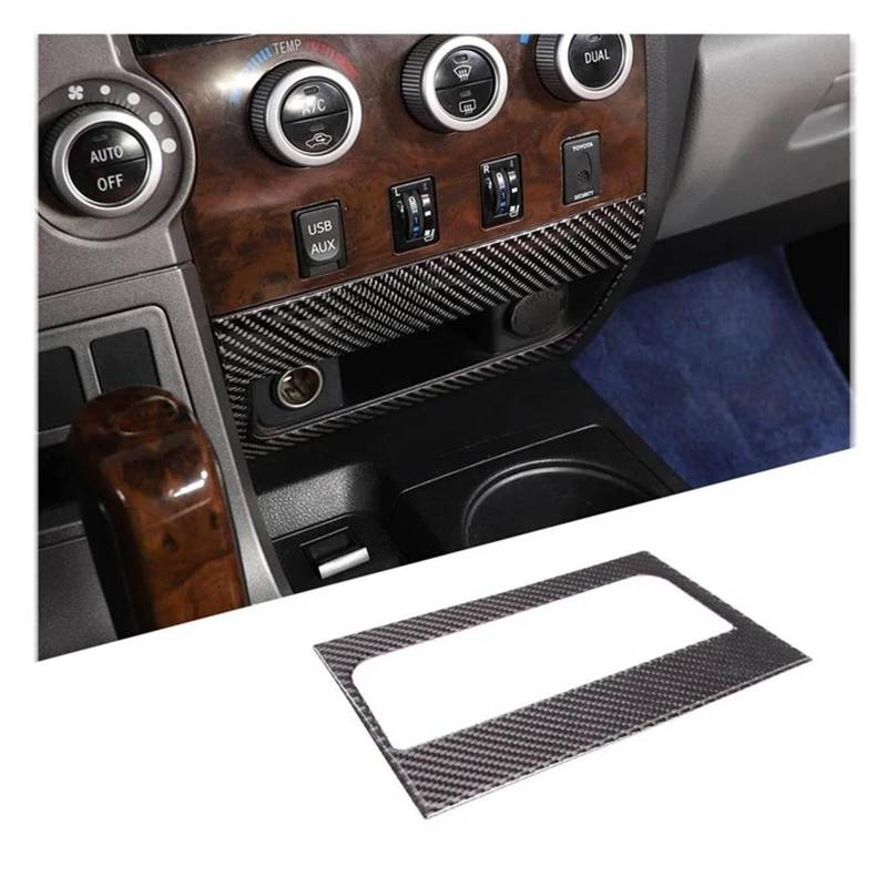 Schalttafelabdeckung Trims Für Toyota 2007-2013 Auto Center Konsole Innen Zubehör Weiche Carbon Faser Panel Schutz Rahmen Trim Aufkleber von Cvgffs