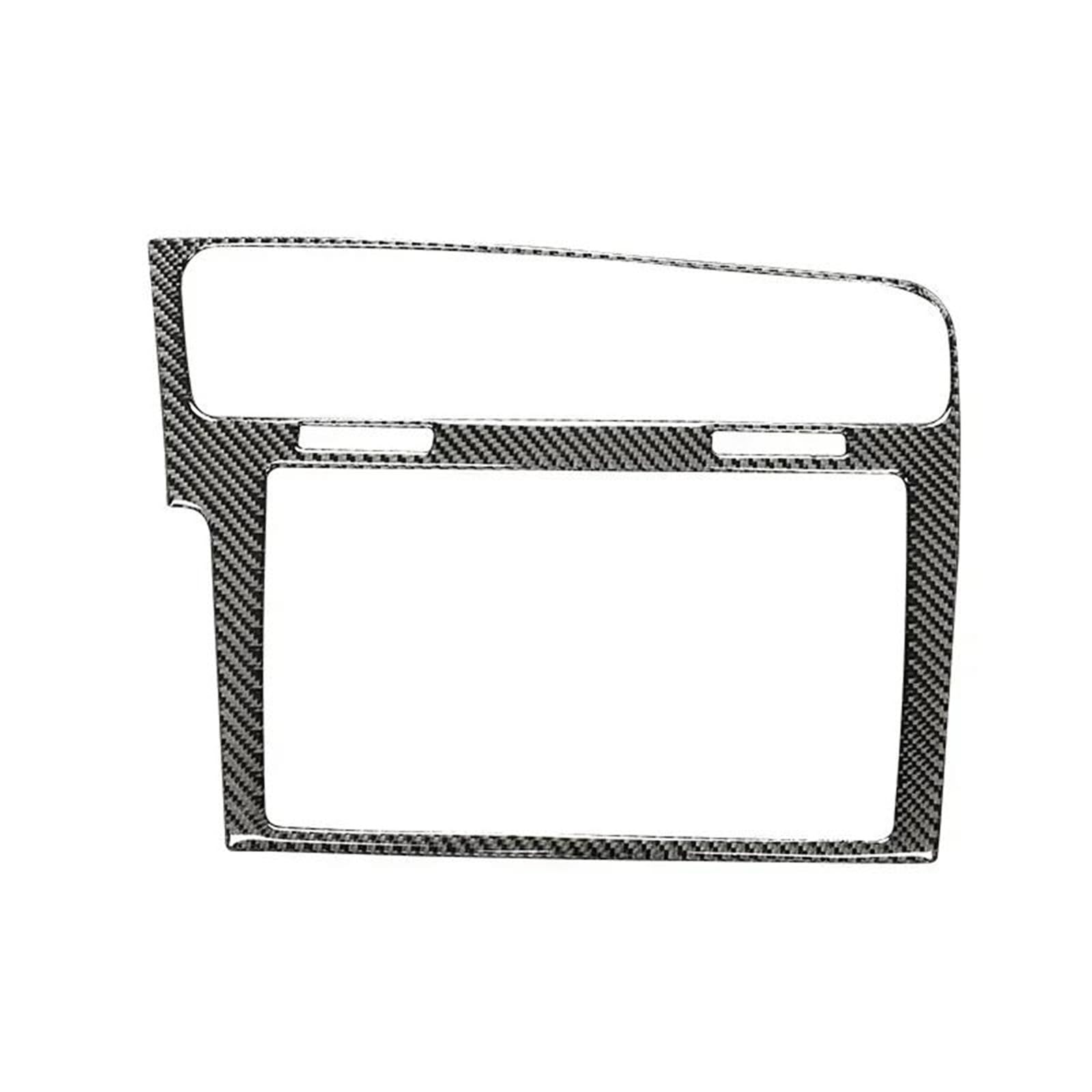 Schalttafelabdeckung Trims Für VW Für Golf 7 Für GTI Mk7 2013-2019 Carbon Fiber Auto Konsole Center Navigation Panel Abdeckung Trim Rahmen Panel Schutz Rahmen Trim Aufkleber(A) von Cvgffs