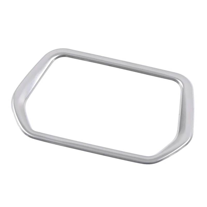 Schalttafelabdeckung Trims Für VW Für ID.4 2021 2022 2023 Auto Scheinwerfer Schalter Taste Rahmen Ring Abdeckung Trim Innen Teil Refit Aufkleber Panel Schutz Rahmen Trim Aufkleber(Matte Silver) von Cvgffs