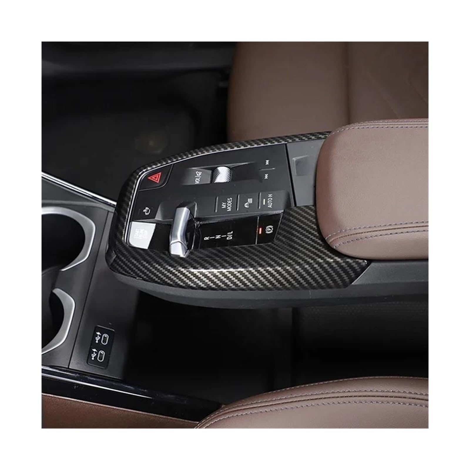 Schalttafelabdeckung Trims Für X1 U11 2023 2024 Auto Center Console Gear Shift Panel Rahmen Abdeckung Trim Carbon Fiber Panel Schutz Rahmen Trim Aufkleber von Cvgffs