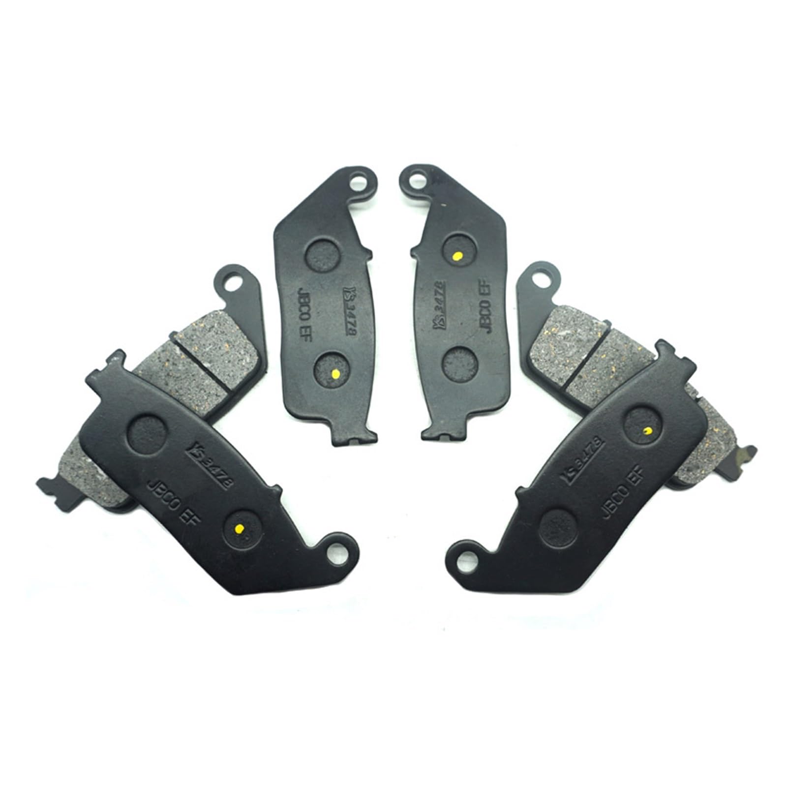 Scheibenbremsbeläge Für KYMCO Für Xciting Für I Für Evo Für ABS 2011-2013 Motorrad Vorne Hinten Bremsbeläge Bremsklötze Motorrad(Front Rear Pads) von Cvgffs