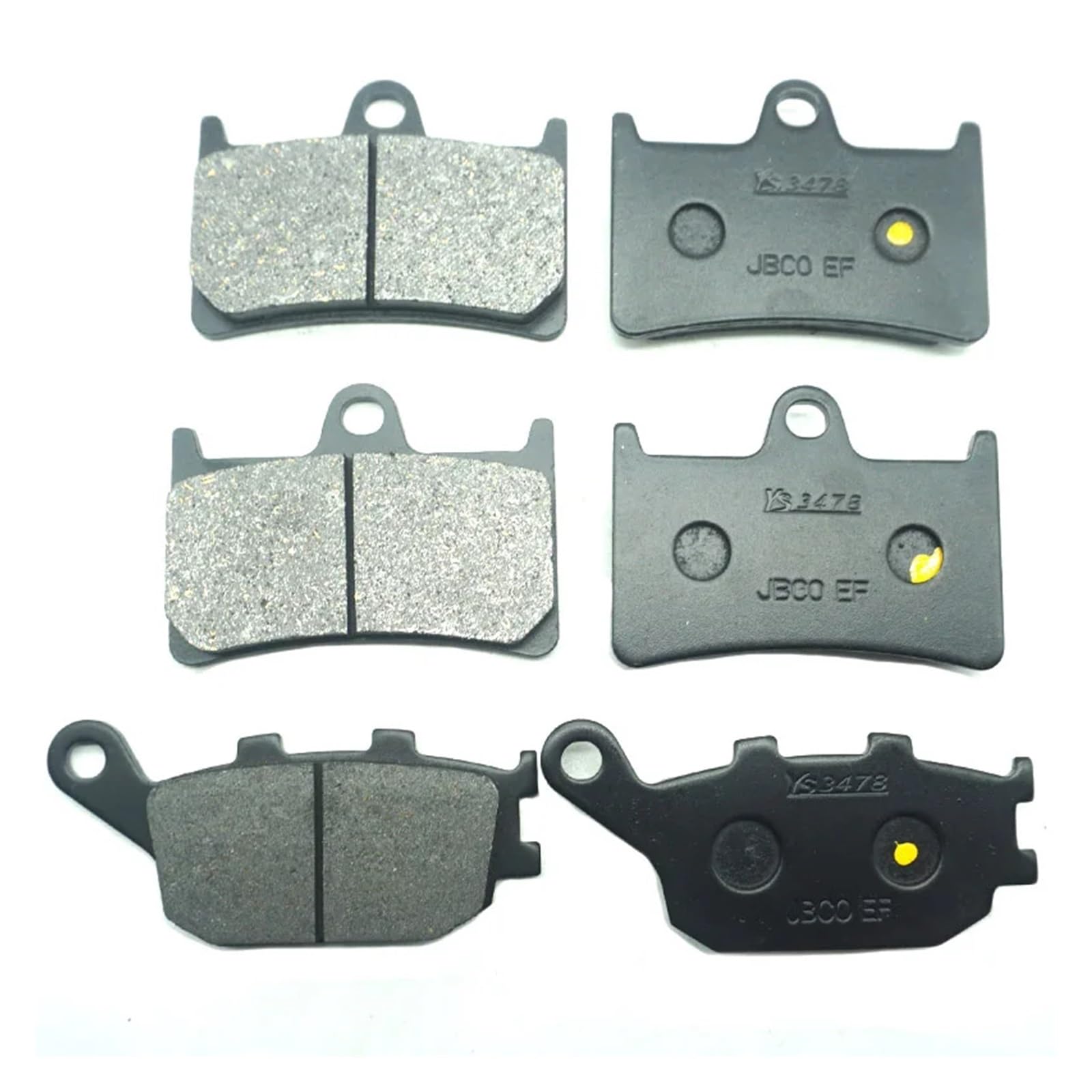 Scheibenbremsbeläge Für MT-07 2014 2016-2017 2022 MT-07A ABS 2014-2017 2021 Motorrad Vorne Hinten Bremsbeläge Bremsklötze Motorrad(Front Rear Pads) von Cvgffs