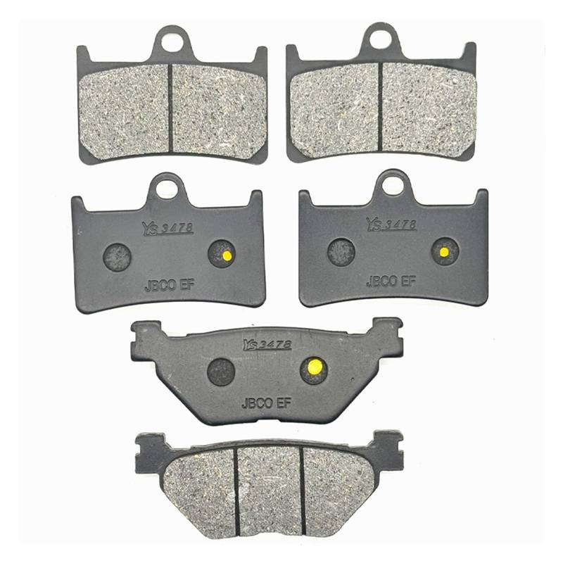 Scheibenbremsbeläge Für XP500A Für T Für MAX Für 530 Für ABS 2013 2014 2015 2016 Motorrad Vorne Hinten Bremsbeläge Bremsklötze Motorrad(Front Rear Pads) von Cvgffs