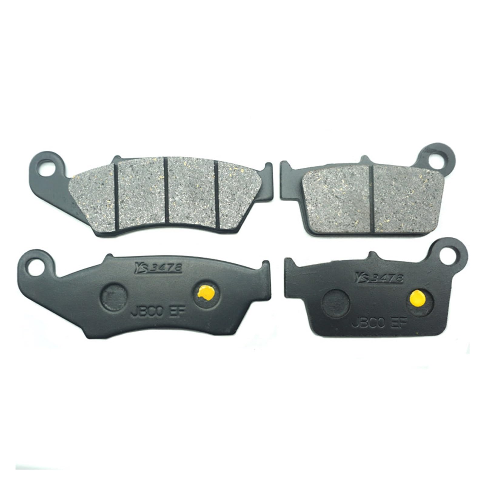 Scheibenbremsbeläge Für YZ125 Für YZ250 Für YZ250F Für YZ450F 2003-2007 Motorrad Vorne Hinten Bremsbeläge Bremsklötze Motorrad(Front Rear Pads) von Cvgffs