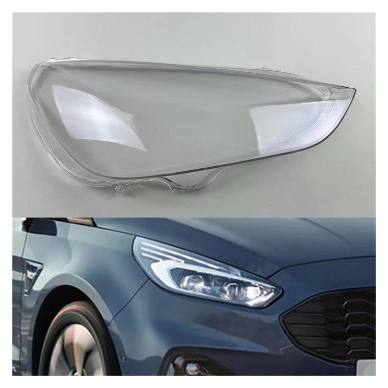 Scheinwerferglas Für Ford S-MAX 2006-2012 Frontscheinwerferabdeckung Transparente Maske Lampenschirm Scheinwerferschale Scheinwerfer Streuscheibe(Right) von Cvgffs