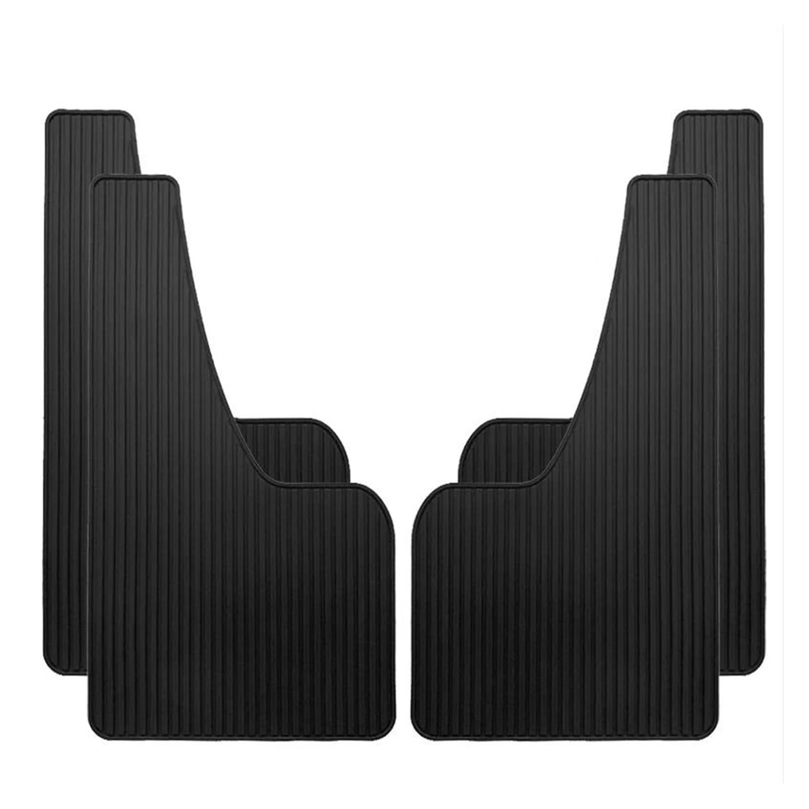 Schmutzfänger Für Auto SUV Off-Road Truck Universal Auto Kotflügel Vorne Hinten Räder Schmutzfänger PP Splash Fender Guards Kotflügel(4pcs Large Black) von Cvgffs