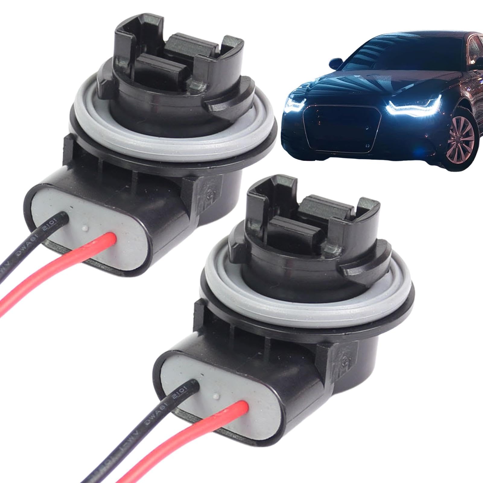 Cyatfcn Bremslichtsockel, Blinkersockel,2 Stück LED-Lampenadapter | Kfz-Ersatzlampenfassung für elektrisches Zubehör für mehr Fahrzeugsicherheit von Cyatfcn