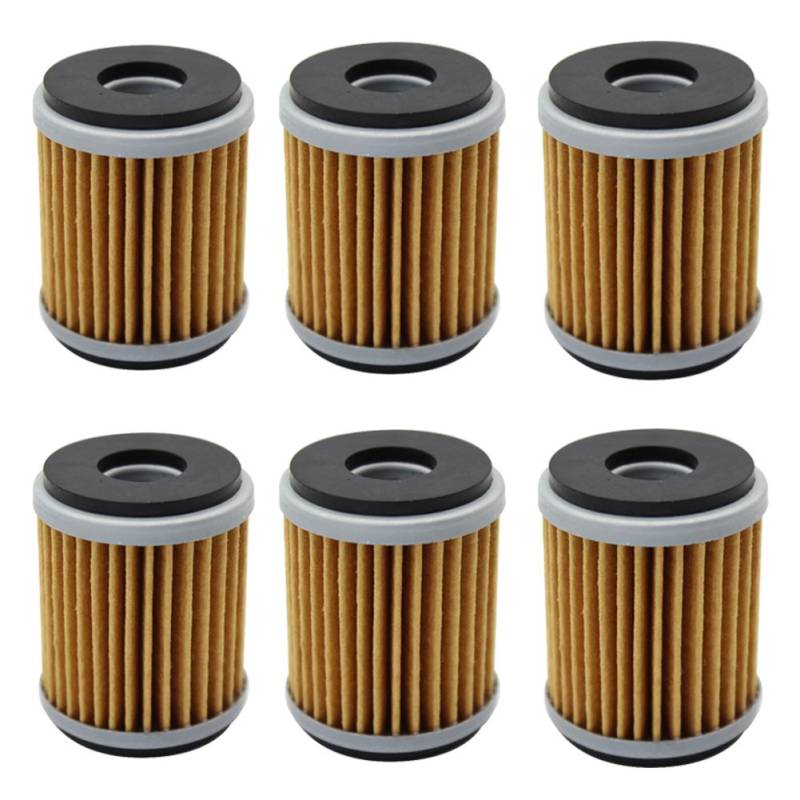 Cyleto Ölfilter for Yamaha WR125 R 2009-2015 / WR125X WR 125X 2009-2015 / YZF R125 2008-2015 (6 Stück) von Cyleto