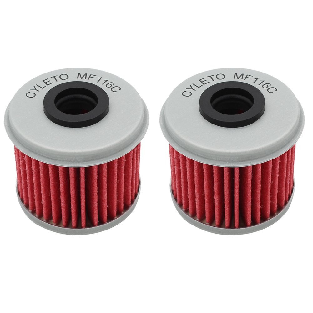 Cyleto Ölfilter für Honda CRF450R CRF450 R CRF 450R 2002-2016 CRF450X CRF 450X 2005 2006 2007 2008 2009 2012 2013 2014 2015 2016(2 Stück) von Cyleto