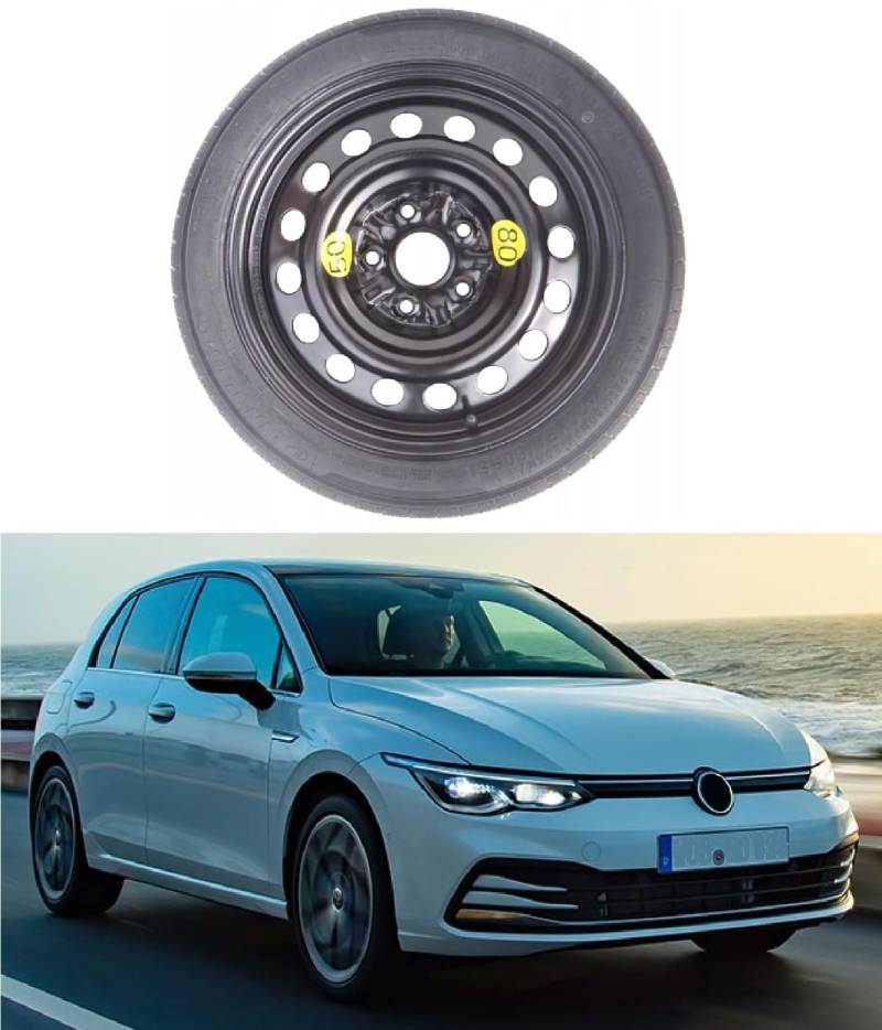 Ersatzrad, 40,6 cm (16 Zoll), passend für VW Golf (No GT) 125/70 R16 von D'ANGELO 1988