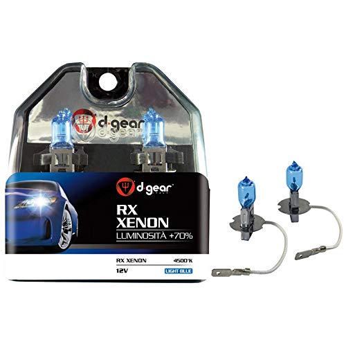 D-GEAR 1193328 Leuchtmittel RX H3 55W +70%, hellblau, 2 Stück von D-GEAR