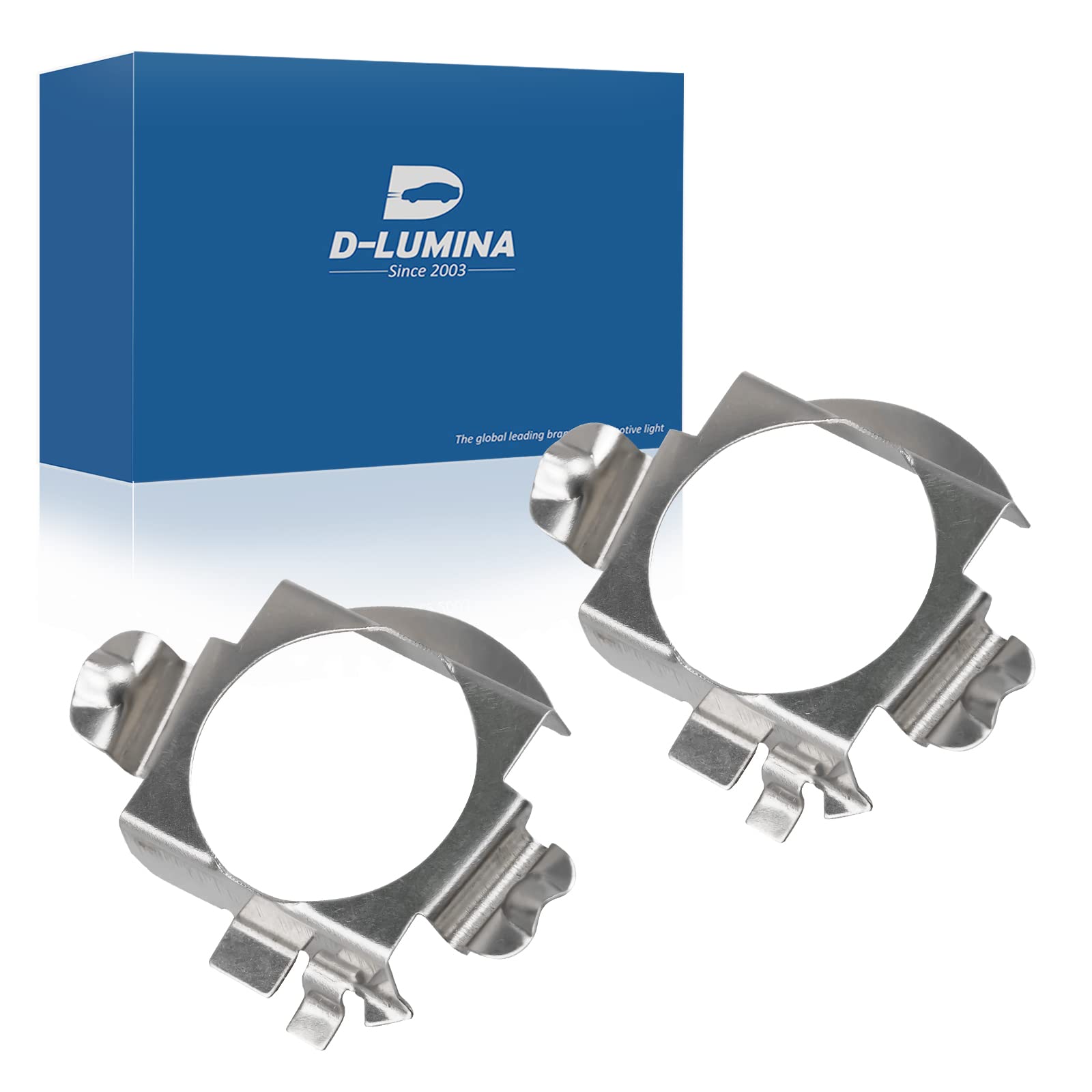 D-Lumina H7 LED-Scheinwerferlampen-Adapterhalter, H7-Halterungen, Clik-Sockel, passend für BMW, MB, VW, Golf, Audi, 2 Stück H7-Adapterhalter von D-Lumina