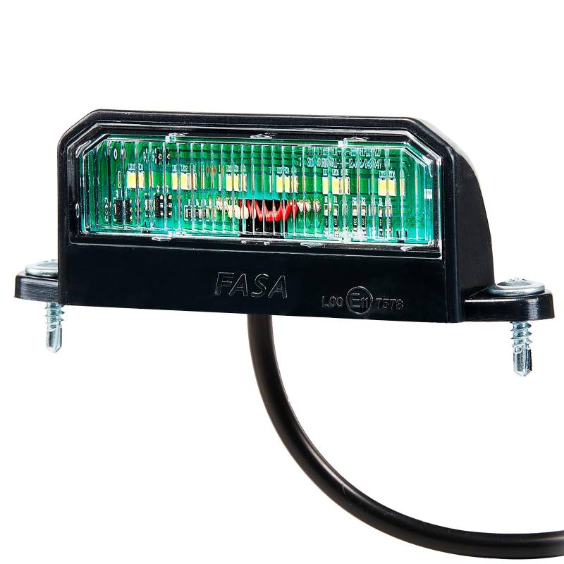 D-TECH 1 x Kennzeichenleuchte LED Anhänger, 12V 24V Universal Wasserdicht Nummernschildbeleuchtung LED für PKW Anhänger,LKW, ECE Zulassung von D-TECH