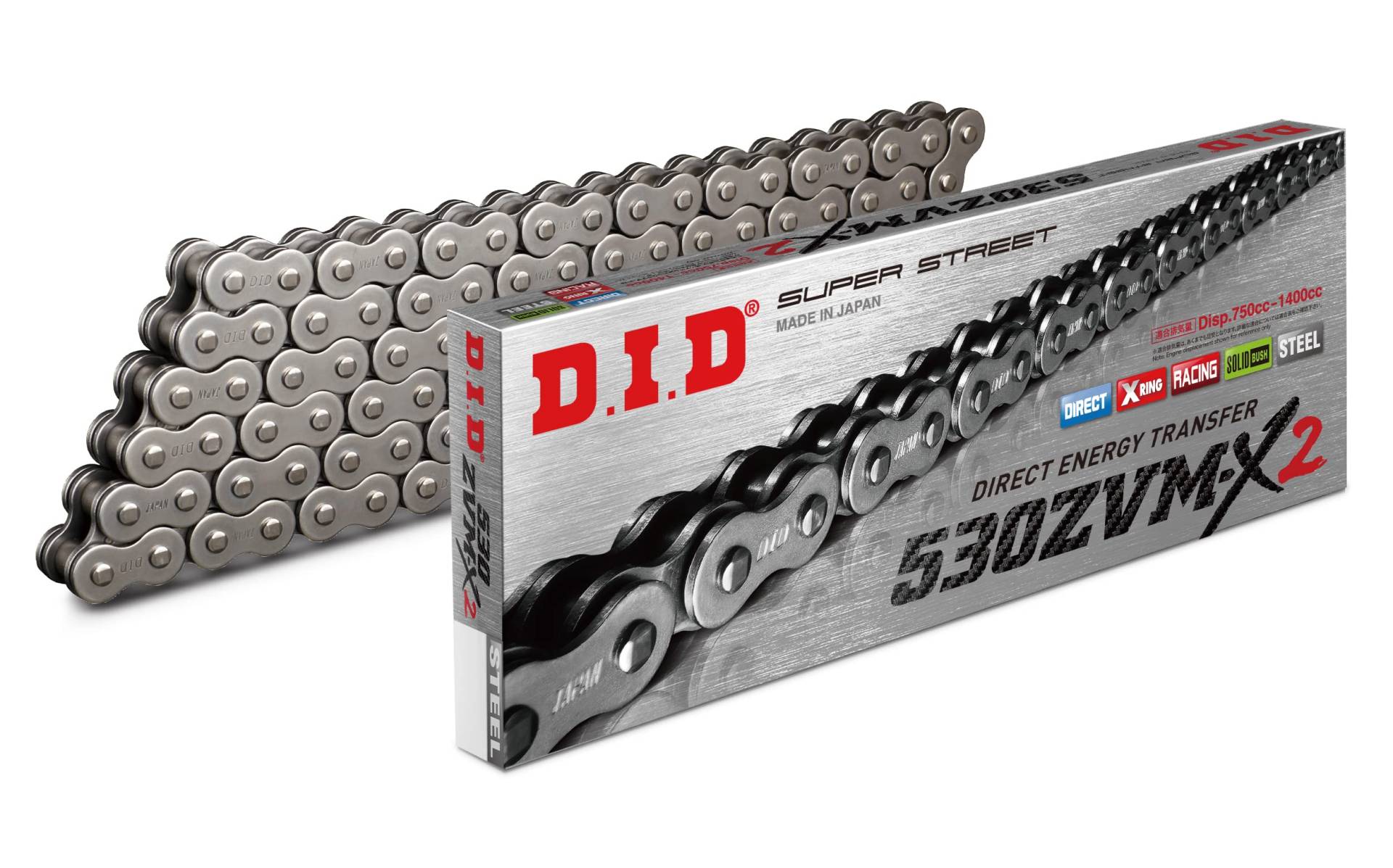 X-Ringkette DID530ZVM-X2/122N von D.I.D Racing Chain