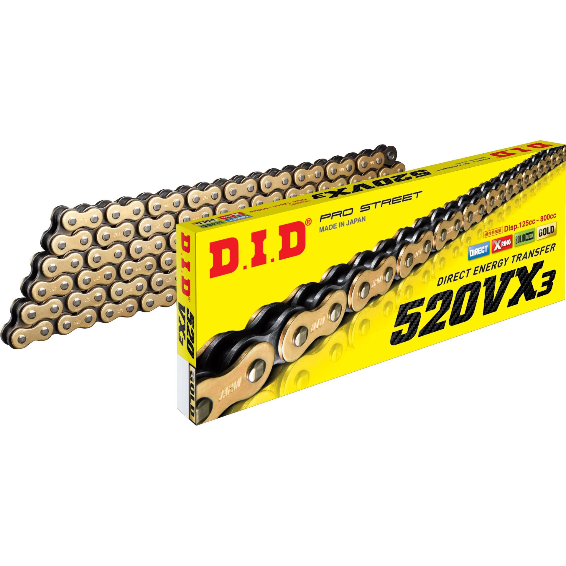 D.I.D. Supersprox Kettenkit Stealth 520VX3(G&B) Niet X 16/40/114 gold für KTM von D.I.D. Supersprox