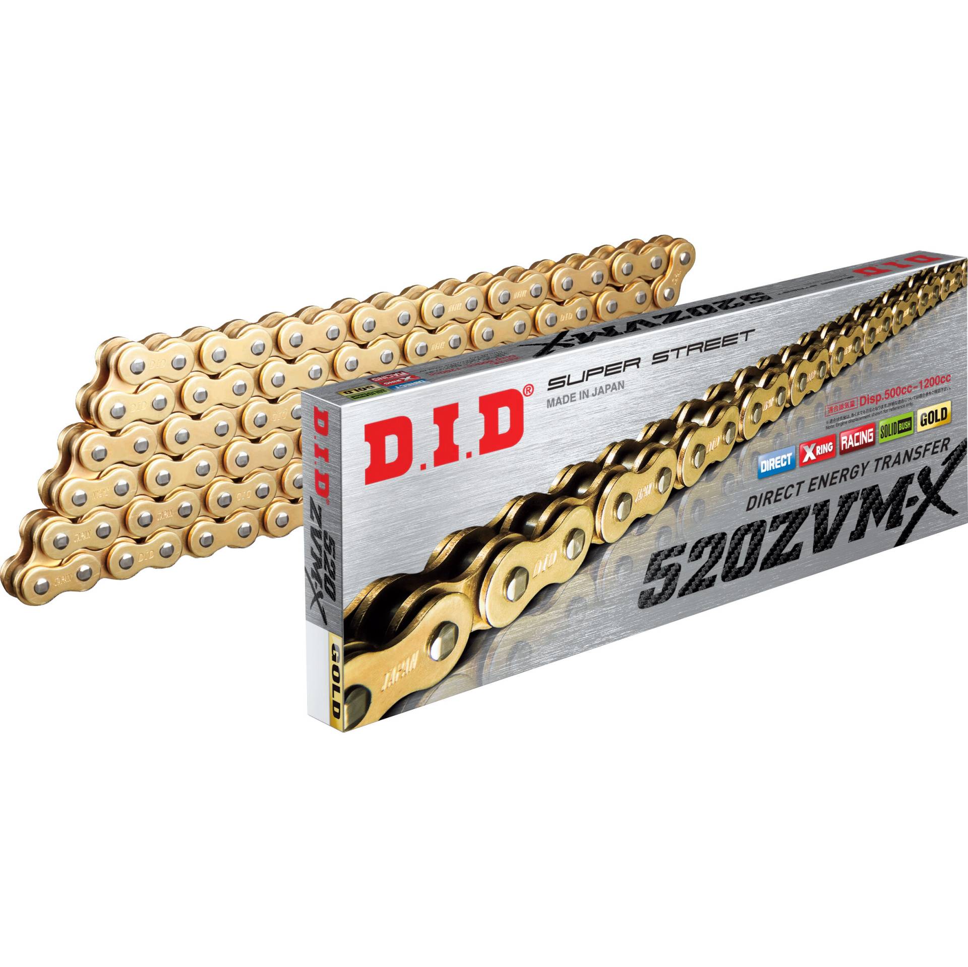 D.I.D. Supersprox Kettenkit Stealth 520ZVM-X(G&G) Niet X 15/43/112 gold für Ka von D.I.D. Supersprox