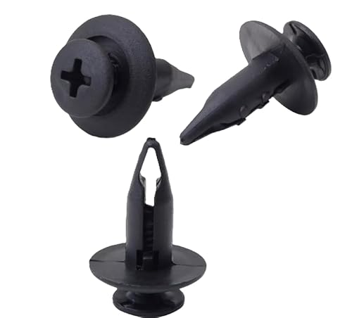 6 Stück Befestigung Clips Türverkleidung Auto Stoßstange Schwarz 6 Stück Schwarz 6mm DIK001 von D.I.K OnlineShop