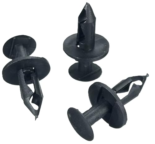 6 Stück Clips Befestigung Spreizniete Unterfahrschutz Schwarz Clips 6X NEU DIK011 von D.I.K OnlineShop