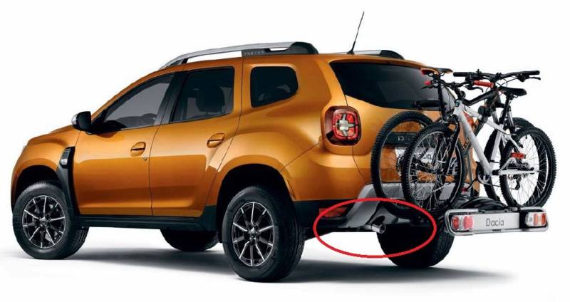 DACIA ORIGINAL Gebogene Auspuffblende 50mm Duster II (2018-2021) von Dacia