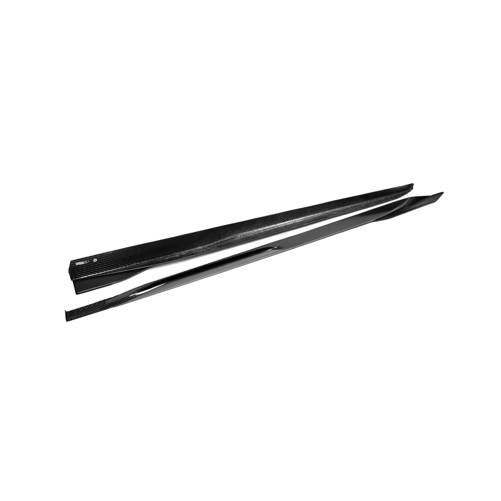 1 Paar Dry Carbon Fiber Seite Röcke Verlängerung Platte Lip Winglet Seite Sill Kompatibel for BMW 4 Serie Elektrische Limousine i4 m50 eDrive40 2021-IN von DACOLWZING