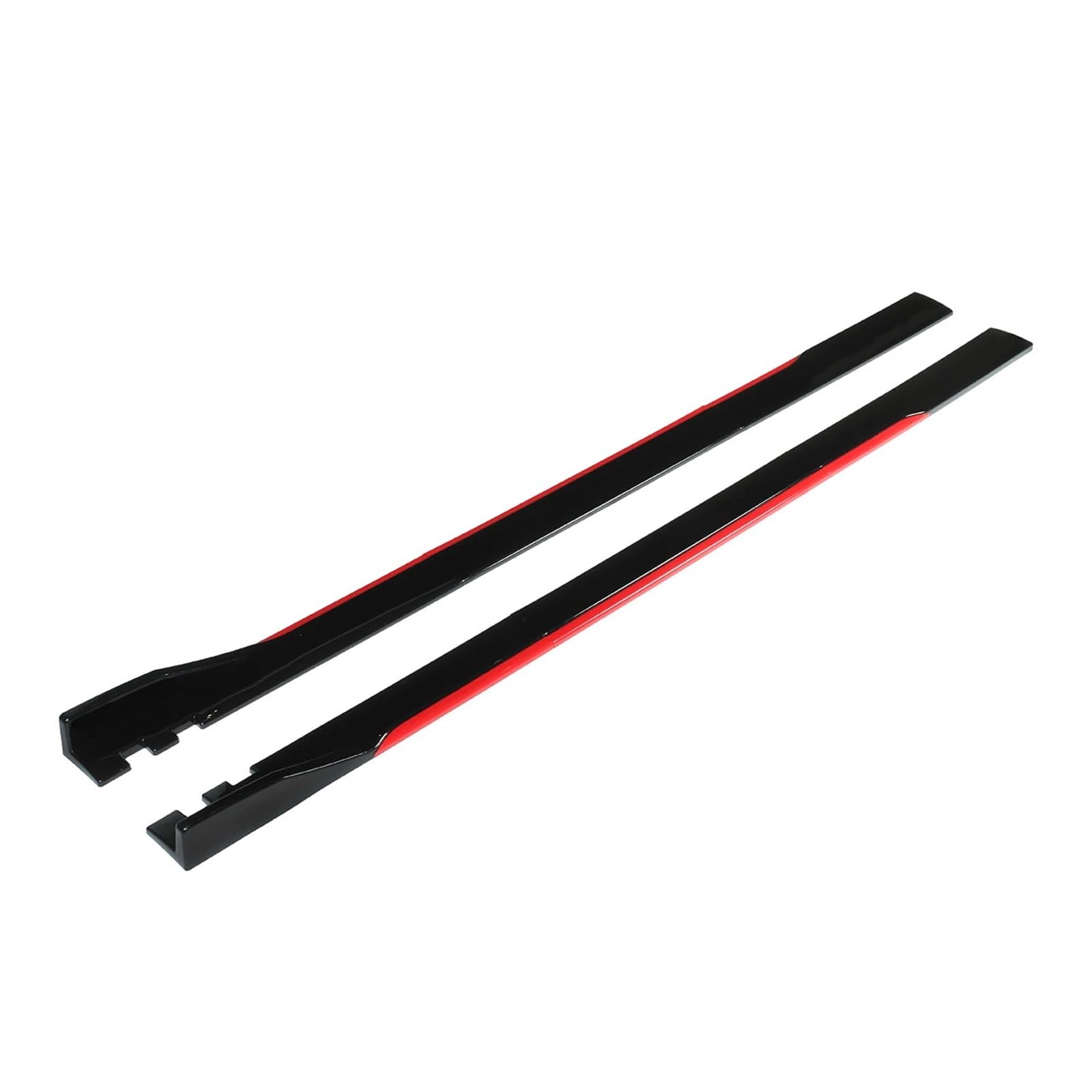 2,2 m Auto-Seitenschweller-Erweiterungen, Seitenschweller, Winglet-Splitter, Lippe, kompatibel mit Audi A3 A4 A5 A6 A7 A7 A8 Q3 Q5 Q7 RS5 RS6 RS7 S3 S4 TT(Red) von DACOLWZING