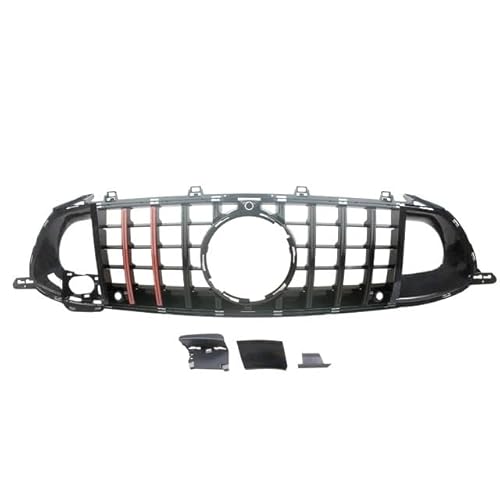 Auto Front Racing Facelift Grill Oberen Stoßfänger Gitter Kompatibel for Mercedes -Benz X290 W290 AMG GT40 GT50 GT53 GT63 GT63S 2018-2020 4 Türen(Black Red) von DACOLWZING