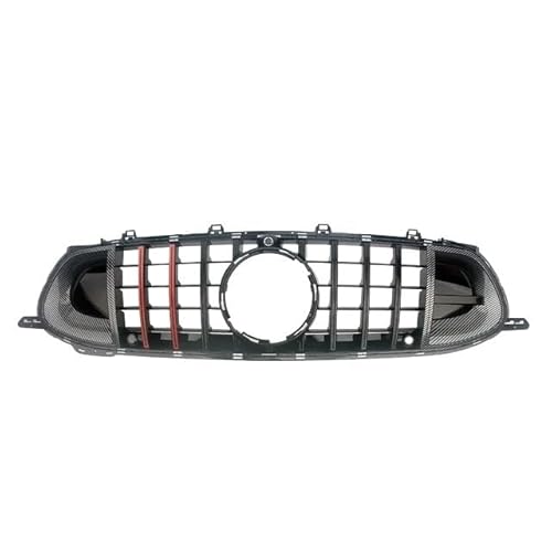 Auto Front Racing Facelift Grill Oberen Stoßfänger Gitter Kompatibel for Mercedes -Benz X290 W290 AMG GT40 GT50 GT53 GT63 GT63S 2018-2020 4 Türen(Carbon Paint Red) von DACOLWZING