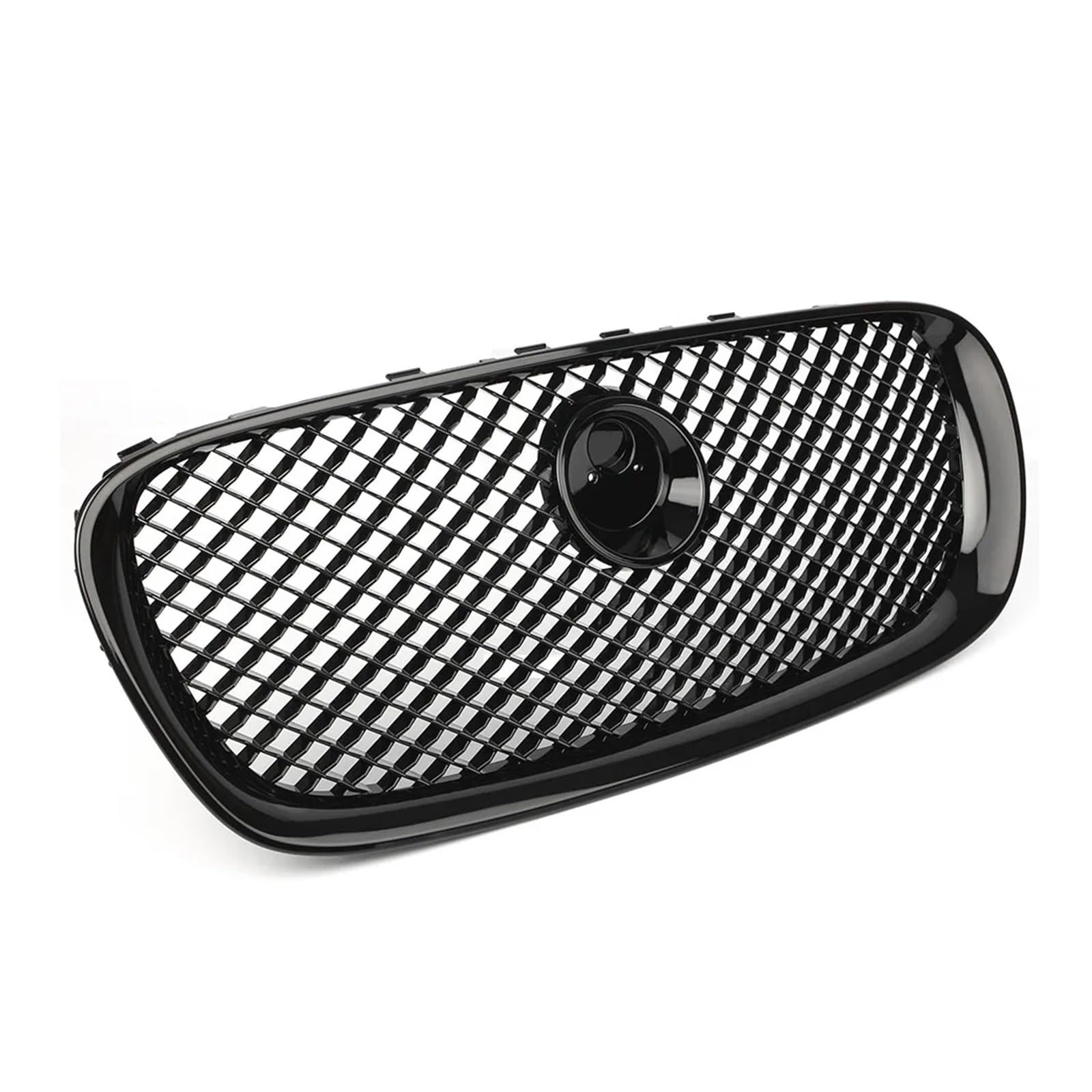 Auto-Frontgrill, Kühlergrill Oben, kompatibel mit Jaguar -X250 -XF -XFR -XFRS 2008–2011, Renngrill, Kühlerabdeckung(Black) von DACOLWZING