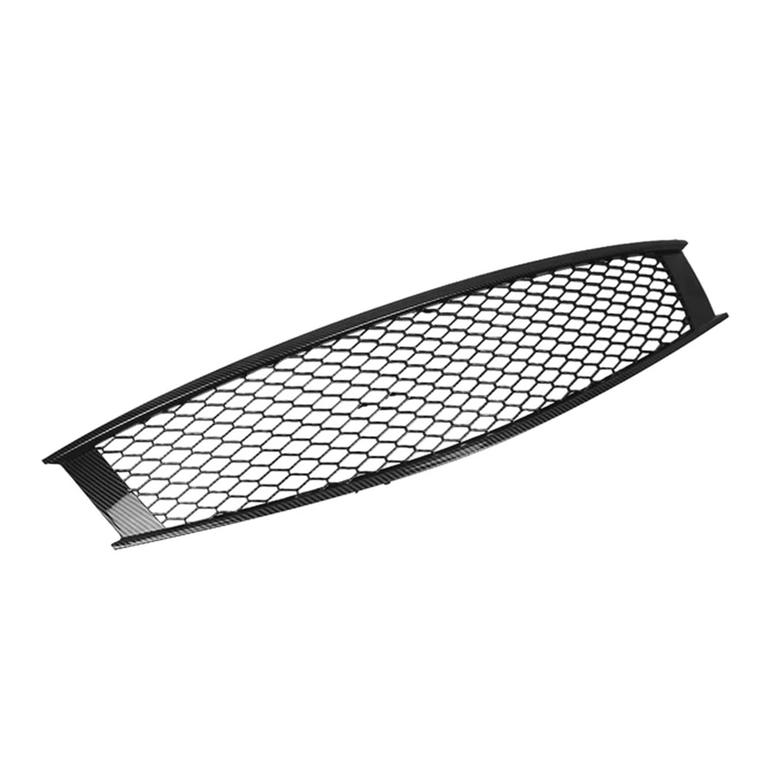 Auto-Frontgrill, obere Stoßstangenhaube, Gittergitter im Wabenstil, kompatibel mit Infiniti G37 Base Coupe Cabrio X Sport 2009–2015(Carbon Fiber Look) von DACOLWZING