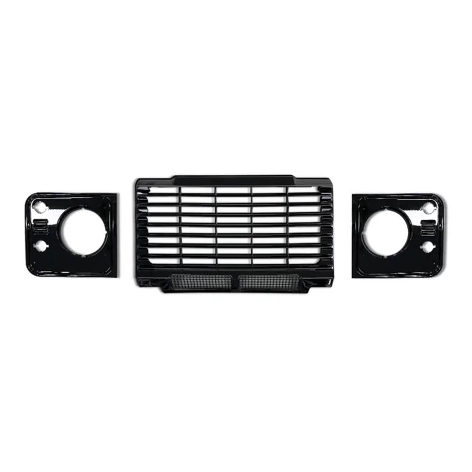 Auto-Frontstoßstangengrill, ABS-Maschengrill, kompatibel mit Land -Rover -Defender 90 110, Autozubehör, Upgrade-Grills (Style 2 Glossy Black) von DACOLWZING