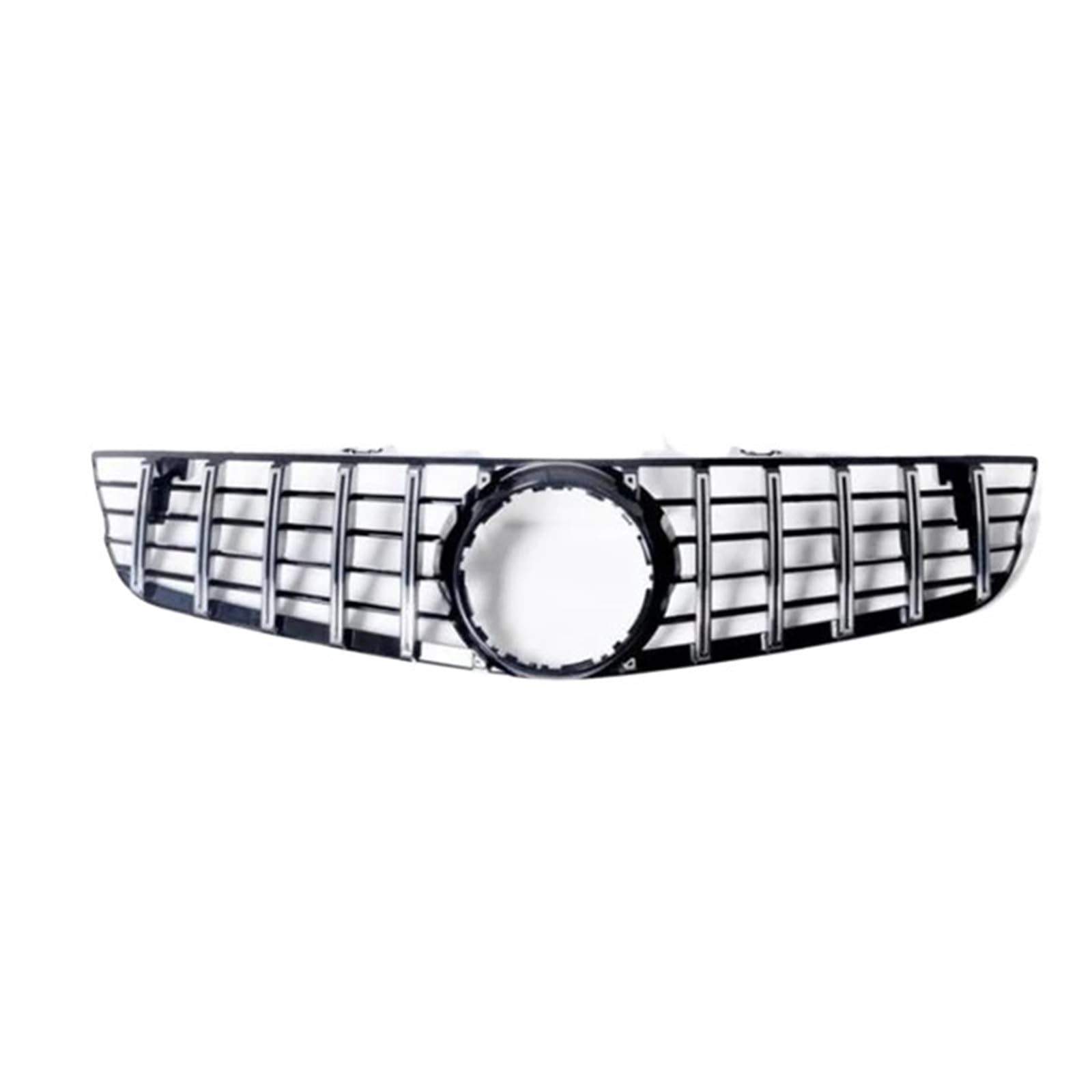 Auto Kühlergrill Grill Oberen Stoßfänger Haube Vent Mesh Grid Kompatibel for Mercedes -Benz R230 SL Klasse SL500 SL550 SL63 2009-2012(Silver) von DACOLWZING