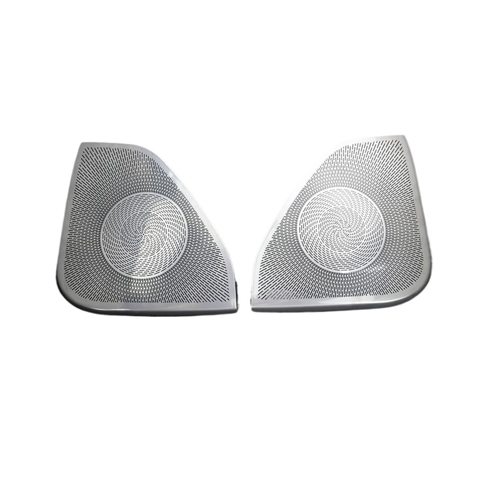 Auto-Styling Kompatibel for Mercedes-Benz C-Klasse W203 2002-2006 Autotürverkleidung Lautsprecher Sound Pad Stereo Audio Lautsprecherabdeckung Aufkleber(Rear Door Silver) von DACOLWZING