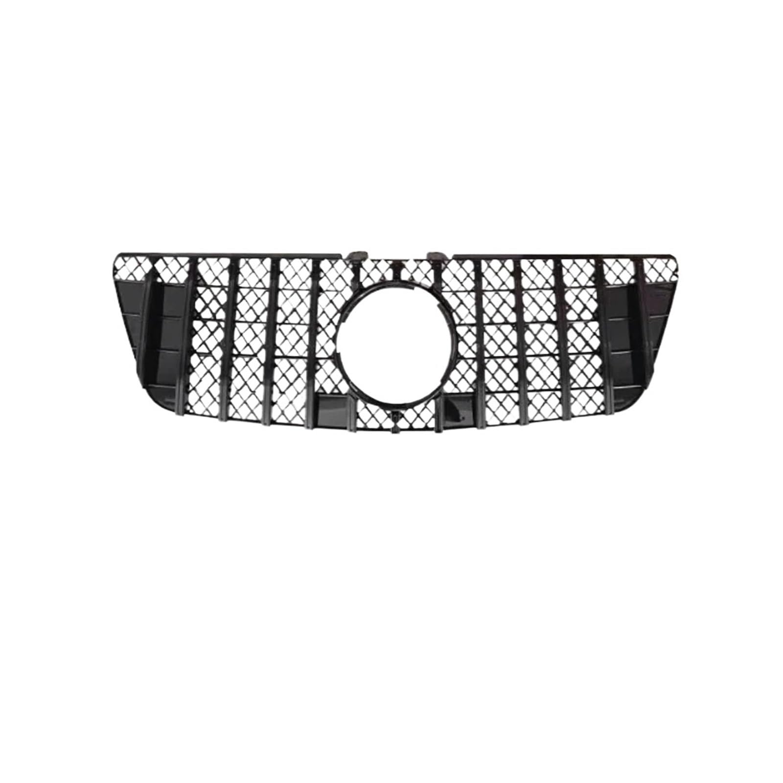 Autozubehör Frontgrill Mittelnetz Grills Montagerahmen Abdeckung Zierleiste Dekoration Kompatibel for Mercedes -Benz M-Klasse ML W164 2005-2011(W164 09-11 Black) von DACOLWZING