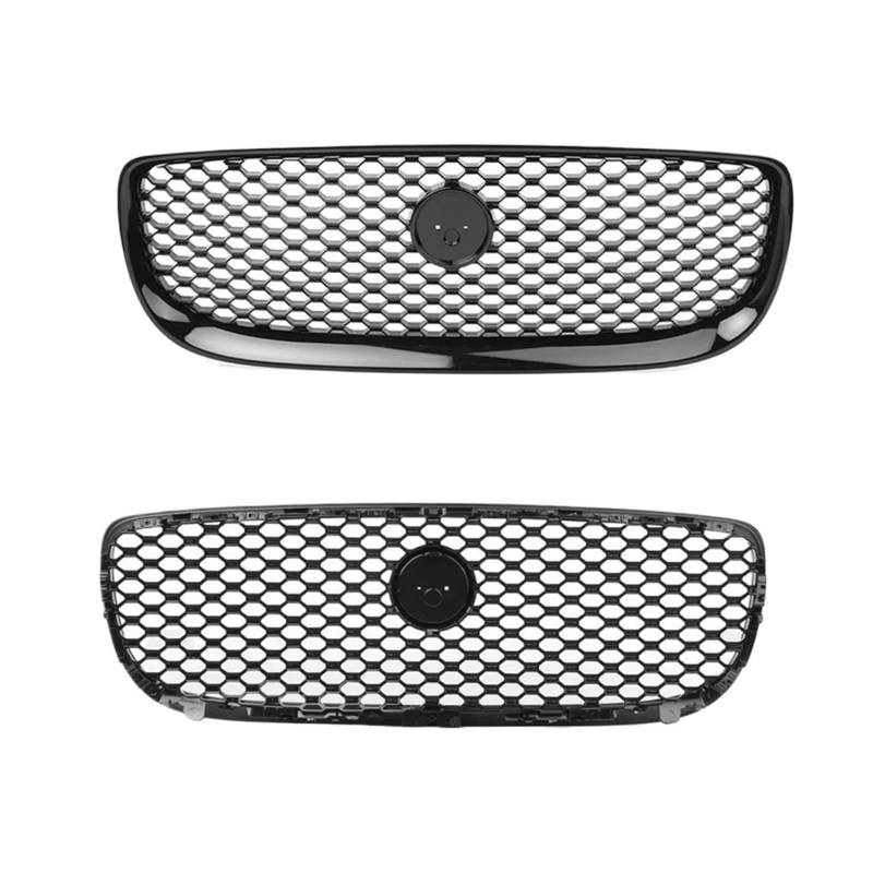 Autozubehör Frontgrill Mittelteil Styling Oberer Grill Kompatibel for Jaguar -XE -XEL/XE-L 2015 2016 2017 2018 2018 2019 W/Logo(C Grille Logo) von DACOLWZING