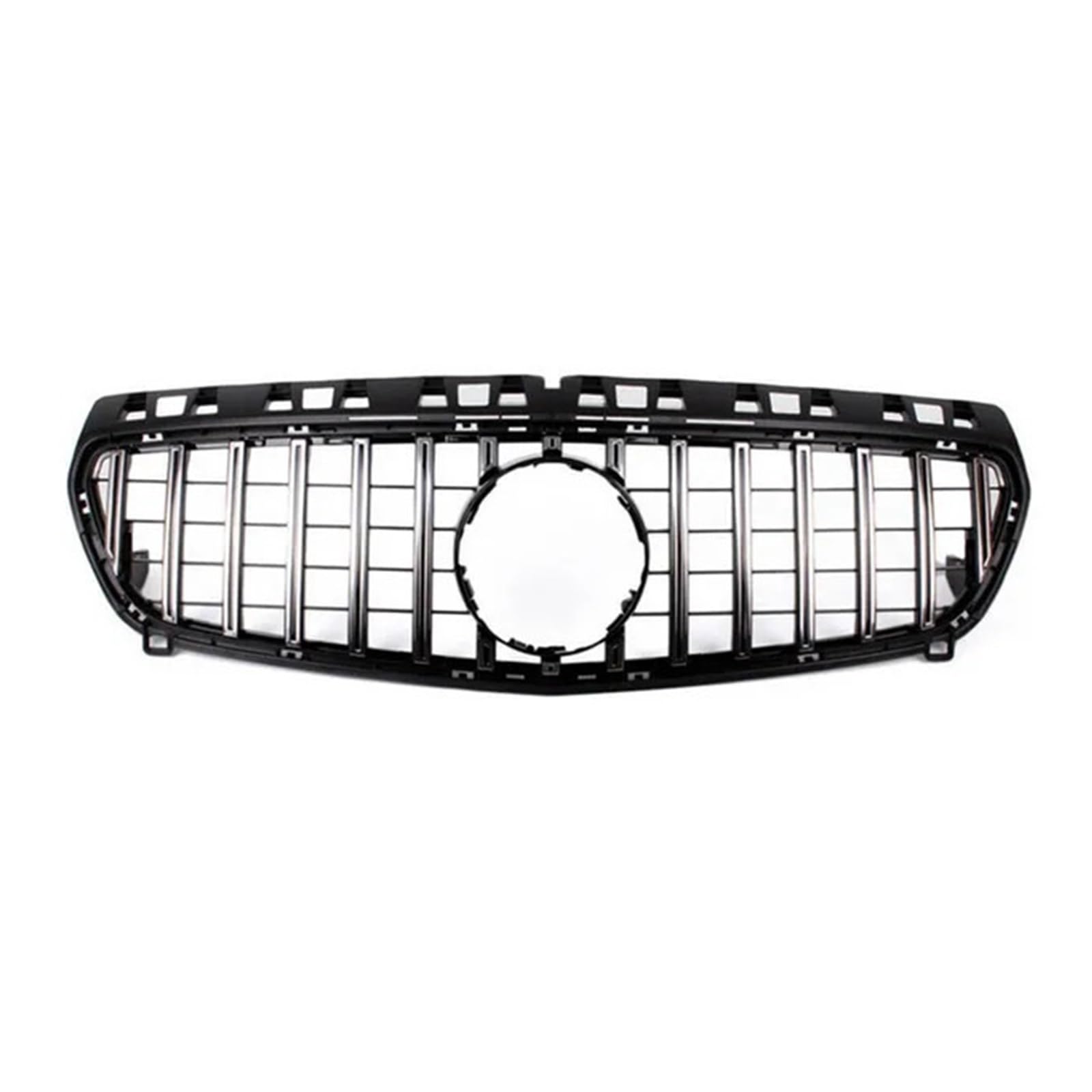 Autozubehör Frontstoßstange Oberer Kühlergrill Racing Grill Kompatibel for Mercedes -Benz W176 A-Klasse A180 A200 A220 A250 A260 A45 2013 2014 2015(1 Silver) von DACOLWZING