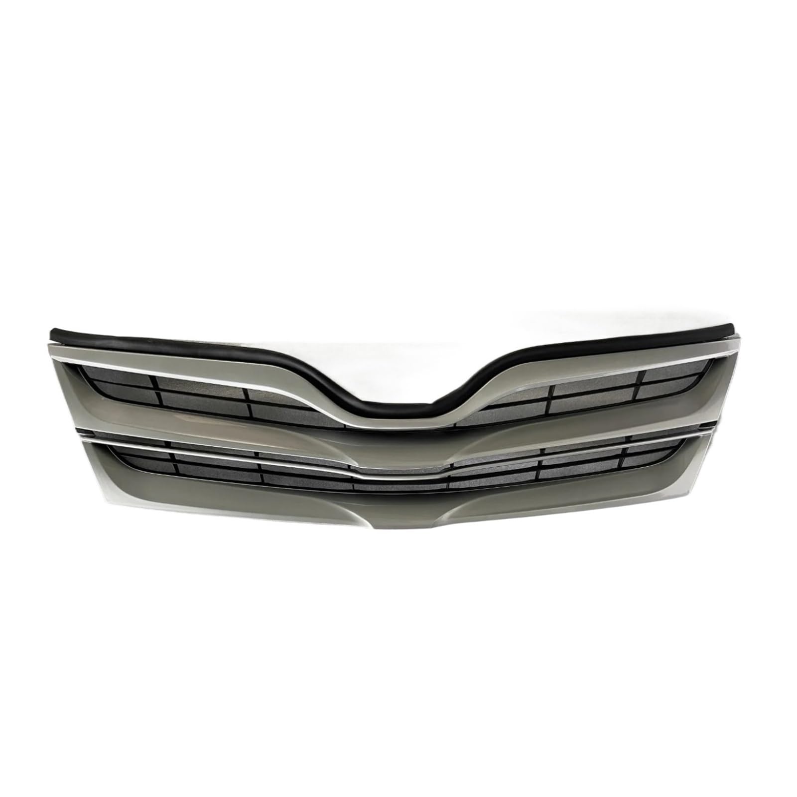 Autozubehör Schwarz glänzende Auto-Frontstoßstangengitter Kompatibel for Toyota -Venza 2013-2020 53101-0T020 Kühlergrill Racing Grill von DACOLWZING