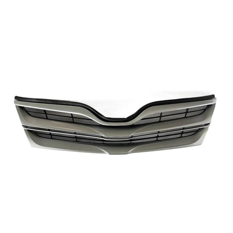 Autozubehör Schwarz glänzende Auto-Frontstoßstangengitter Kompatibel for Toyota -Venza 2013-2020 53101-0T020 Kühlergrill Racing Grill von DACOLWZING