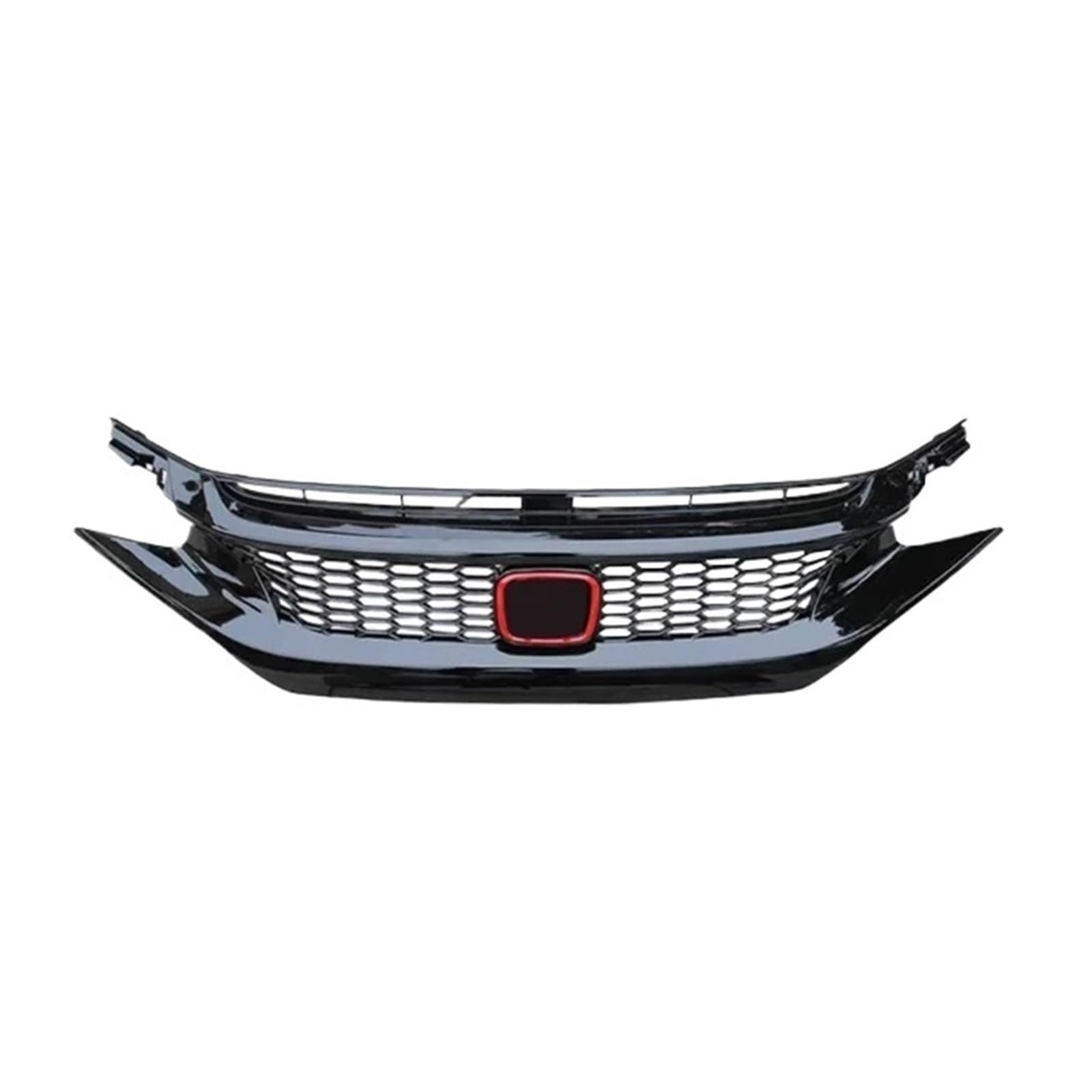 DACOLWZING Auto Front Stoßstange Grill Kompatibel for Civic 10th 2016-2021 modifizierte Maske Net Kühlergrill körper kit Auto Zubehör(19-21 red Label 2) von DACOLWZING