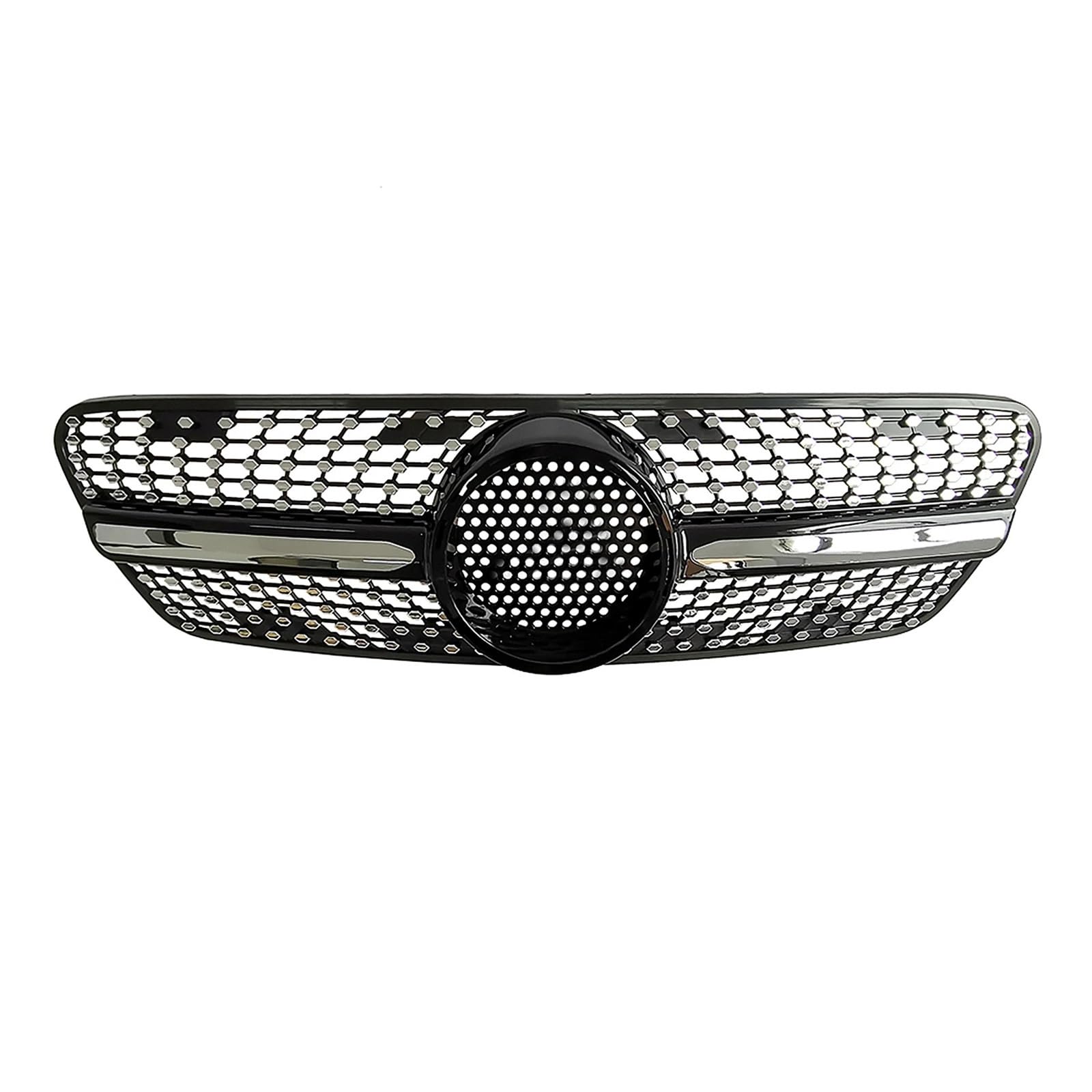 DACOLWZING Auto-Frontgrill, kompatibel mit Mercedes-Benz ML-Klasse W163 1999–2004, Ersatz-Stoßstangenhaube, Netzgrill(Black) von DACOLWZING