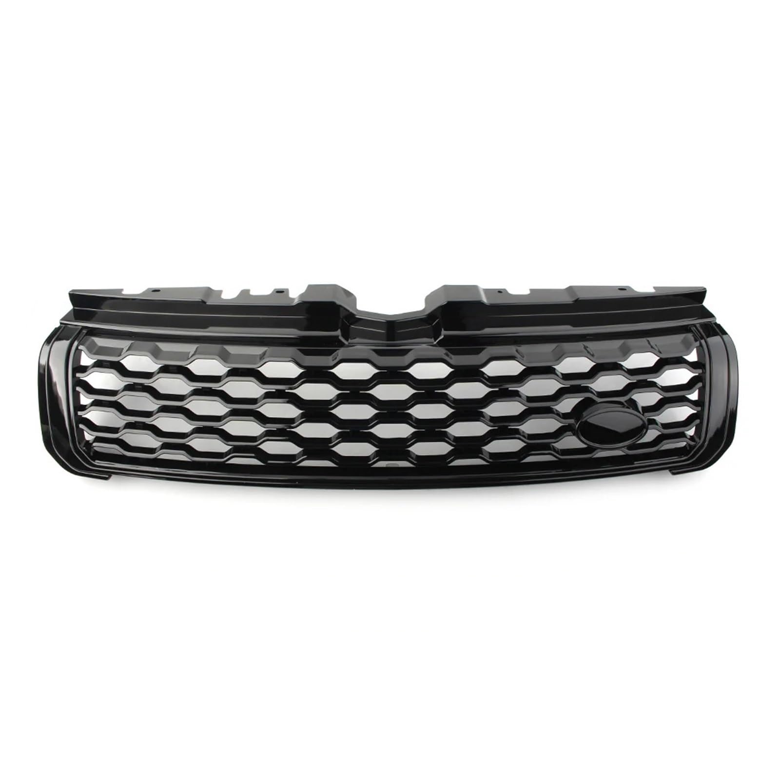 DACOLWZING Auto-Frontgrill Oben, kompatibel mit Land Rover – Range Rover – Evoque 2010 2011 2012 2013 2014 2015 2016 2017 2018. Grill glänzend schwarz von DACOLWZING