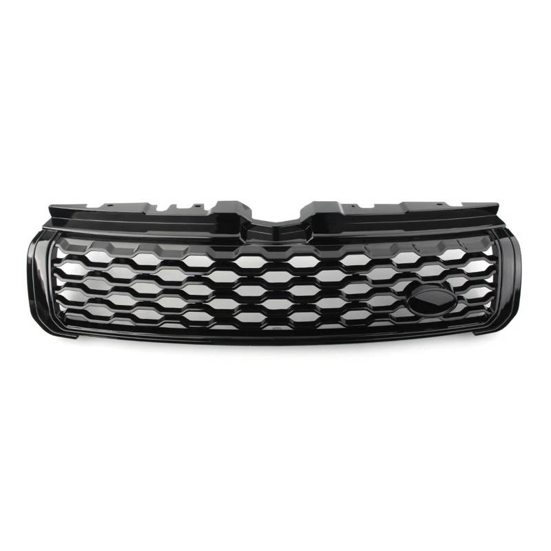 DACOLWZING Auto-Frontgrill Oben, kompatibel mit Land Rover – Range Rover – Evoque 2010 2011 2012 2013 2014 2015 2016 2017 2018. Grill glänzend schwarz von DACOLWZING