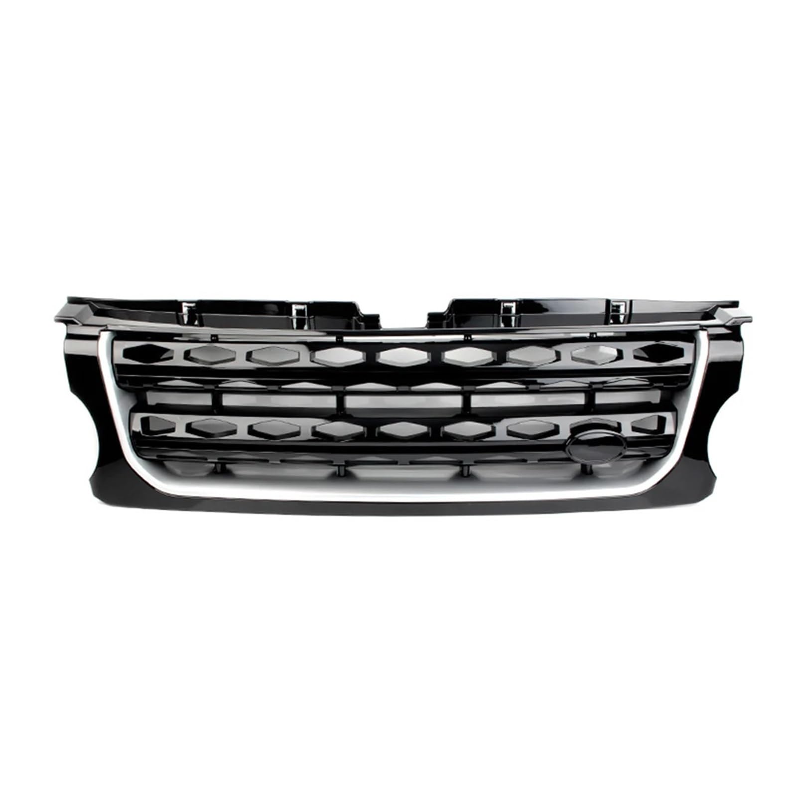 DACOLWZING Glänzend schwarzer Auto-Frontgrill, kompatibel mit Land Rover – Discovery 4 LR4 2014 2015 2016, Stoßstange, Honey Comb Mesh Racing Grill von DACOLWZING