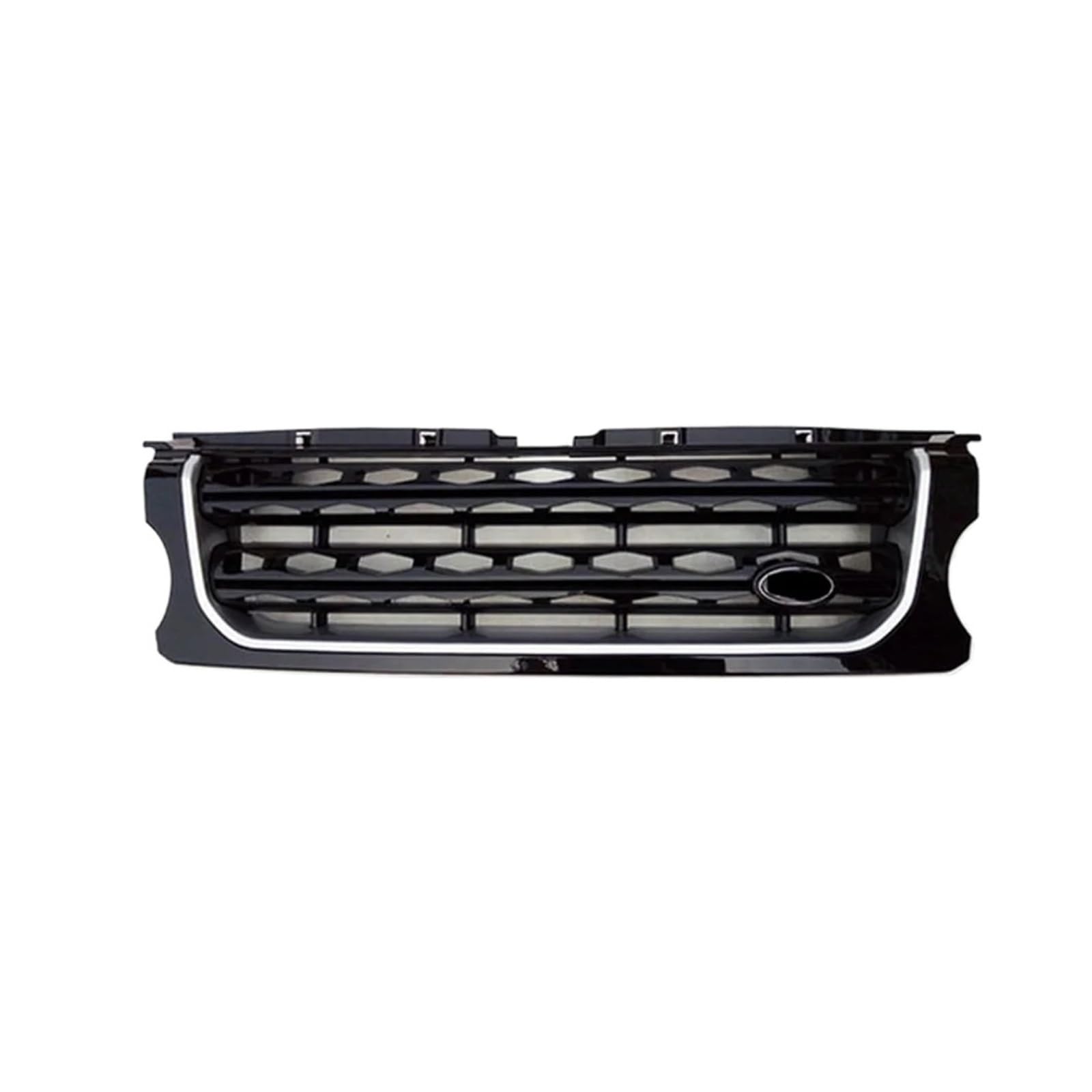 DACOLWZING Glänzend schwarzer Auto-Renngrill, Frontgitter, ABS, kompatibel mit Land Rover Discovery 4 LR4 2010 2011 2012 2013 L319 mit Emblem(Black Silver) von DACOLWZING