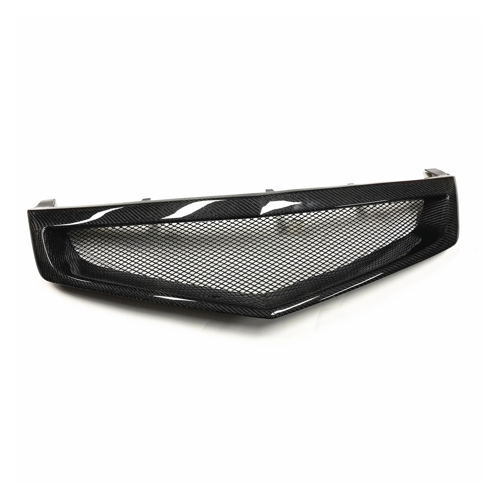 DACOLWZING Kompatibel for Accord 7 Acura TSX Typ S Euro R CL7 2006–2008. Frontgrill aus Kohlefaser/Fiberglas, obere Stoßstangenhaube, Netzgitter(Carbon Fiber) von DACOLWZING