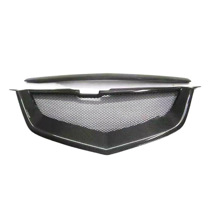 DACOLWZING Kompatibel for Acura TL 2004 2005 2006 2007 2008 Frontgrill Racing Grills Real Carbon Fiber/Fiberglas Auto Upper Bumper Hood Mesh Grid(Carbon Fiber) von DACOLWZING