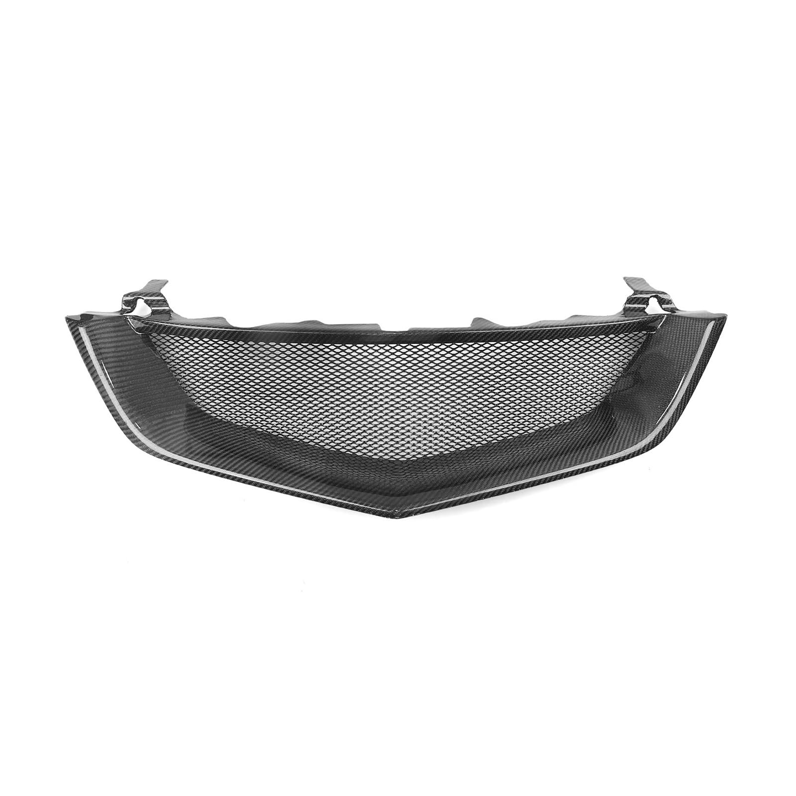 DACOLWZING Kompatibel for Acura TL 3.2L 2002 2003 Frontgrill Racing Grill Obere Stoßstangenhaube Mesh Kühlergitter(Real Carbon Fiber) von DACOLWZING