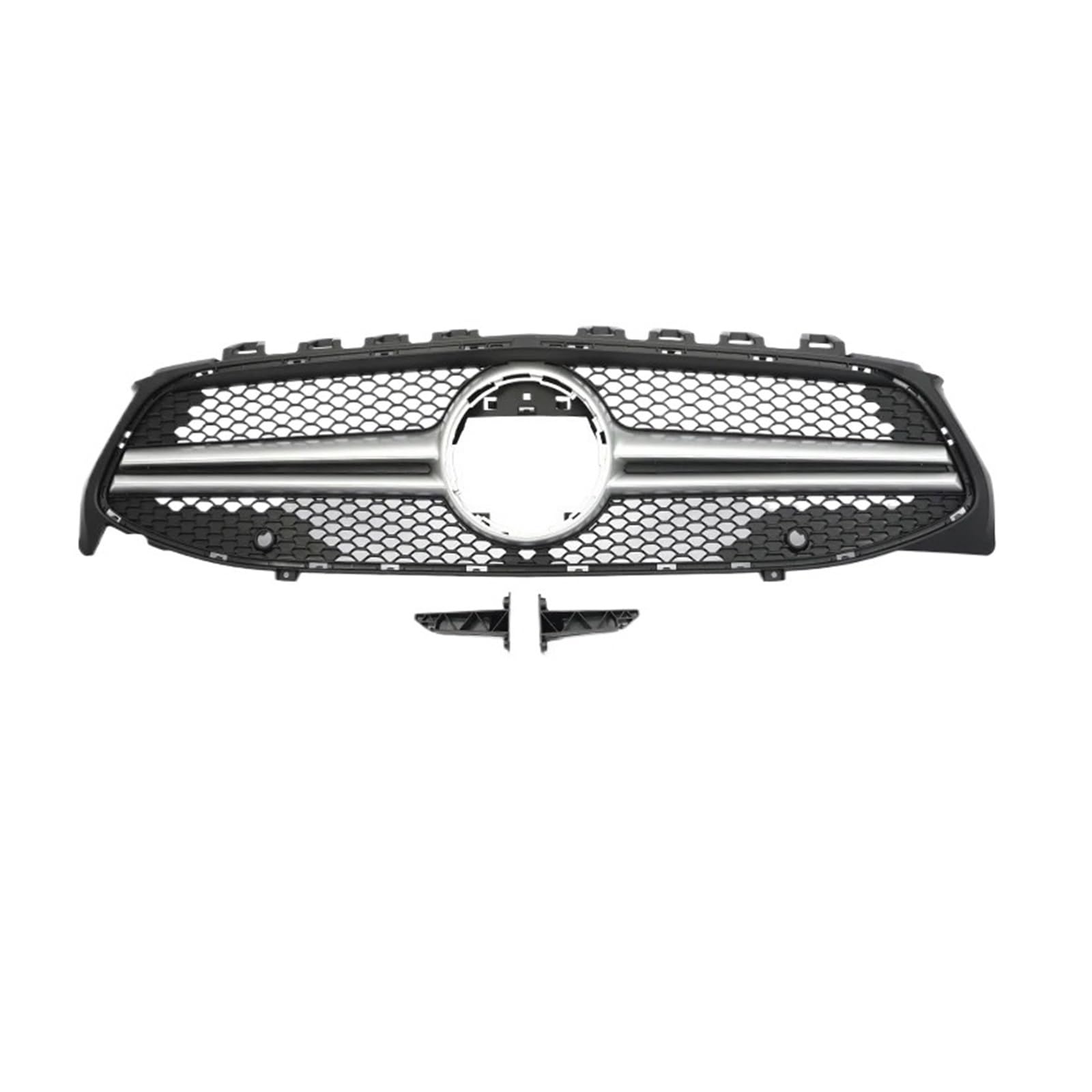 DACOLWZING Kompatibel for Benz CLA W118 CLA180 CLA200 CLA250 CLA260 CLA45 2019 2020 2021 2022 2023 Frontstoßstange GT Diamond AMG Kühlergrill Schwarz Silber(CLA35 Sliver WO) von DACOLWZING