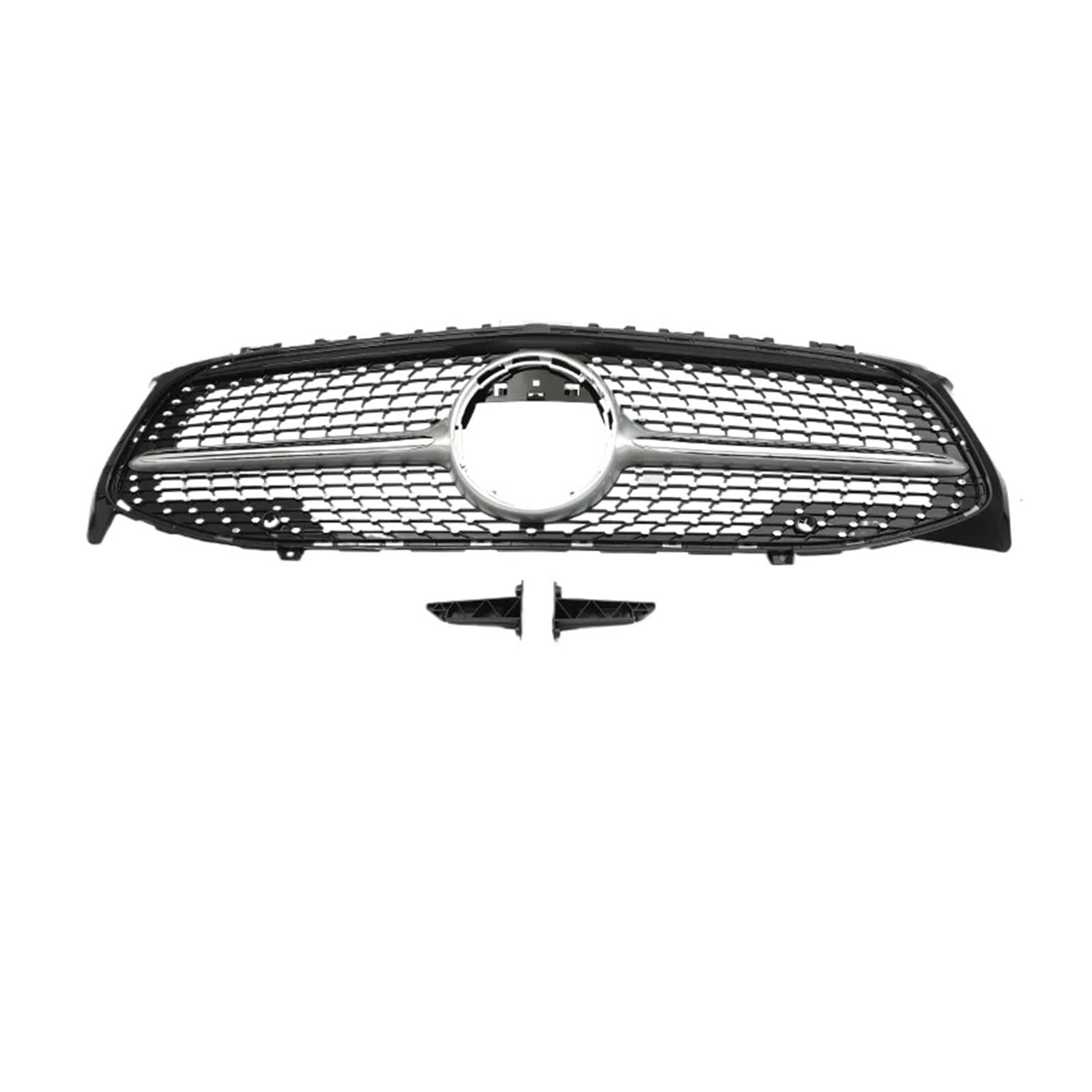 DACOLWZING Kompatibel for Benz CLA W118 CLA180 CLA200 CLA250 CLA260 CLA45 2019 2020 2021 2022 2023 Frontstoßstange GT Diamond AMG Kühlergrill Schwarz Silber(Diamond Sliver WO) von DACOLWZING