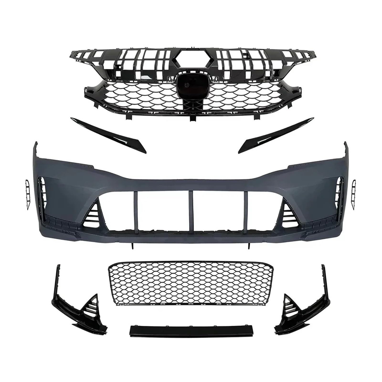 DACOLWZING Kompatibel for Civic 2022+. Das Neue Body-Kit for den Frontstoßstangen-Kit TR Kit Grille von DACOLWZING